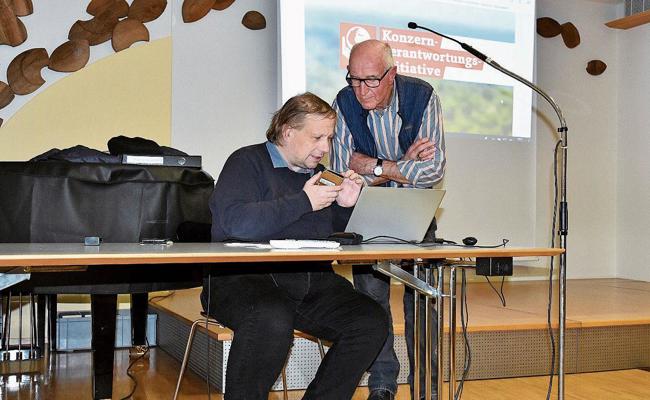 Jakob Buschor sprach zur Konzernverantwortungsinitiative