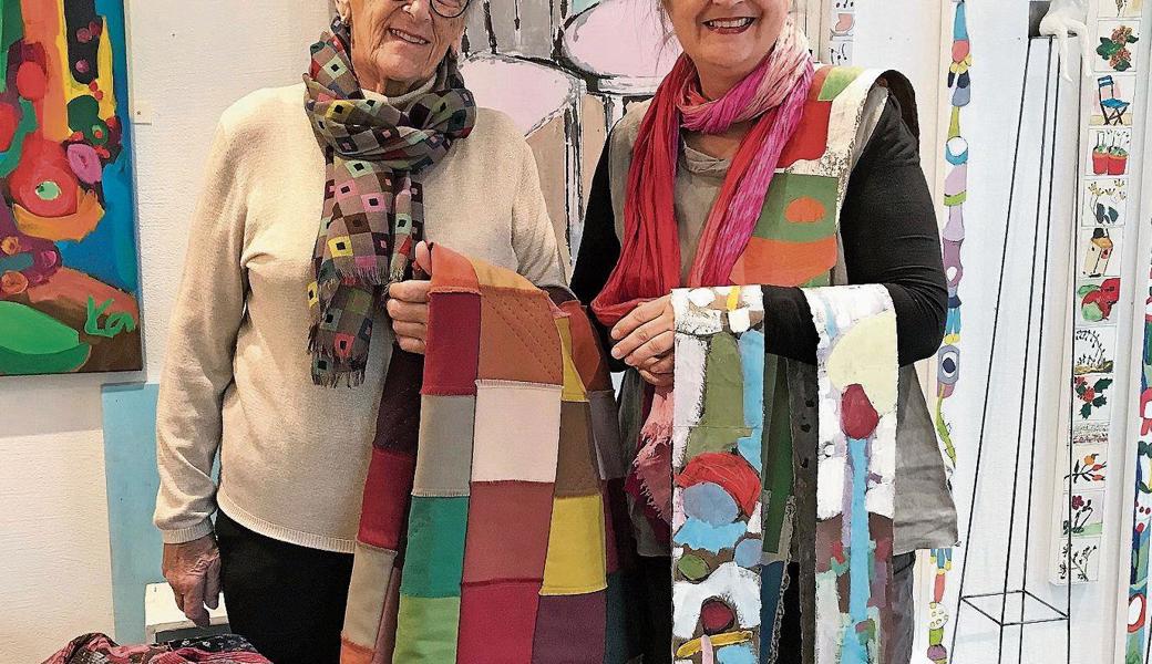 Martha Silvestri (links) und Karin Thür kennen sich seit Langem. Während einer Zufallsbegegnung entschlossen sie sich zu einer gemeinsamen Ausstellung.