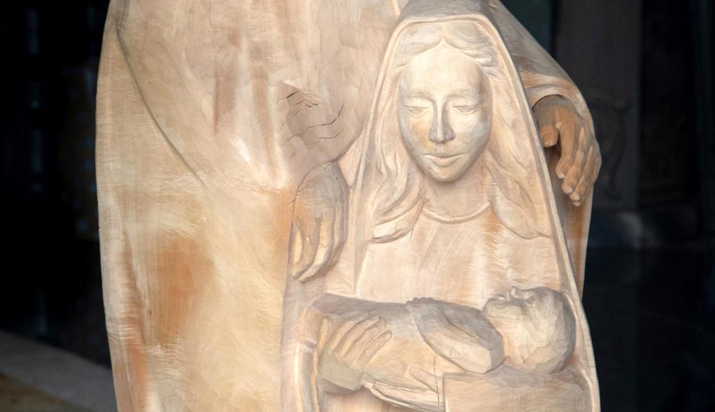 An Weihnachten wird die Blockkrippe im Vorhof der Schweizergarde in Rom stehen. An Weihnachten wird die Blockkrippe im Vorhof der Schweizergarde in Rom stehen.