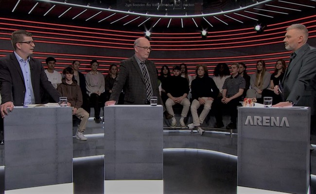 Geballte Rheintaler Vertretung sprach in der SRF Arena über Agrarpolitik
