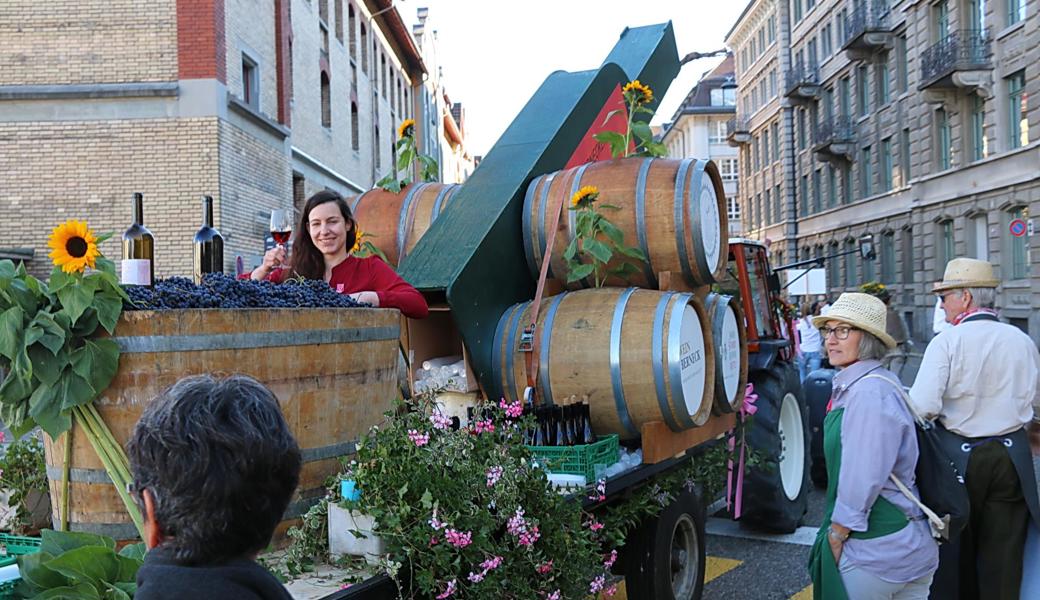 Die Weinkönigin des Vinum Berneck. 