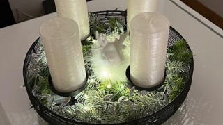 Isabelle Meyerhans aus Walzenhausen holt sich mit diesem Arrangement viel Licht in die Stube. Isabelle Meyerhans aus Walzenhausen holt sich mit diesem Arrangement viel Licht in die Stube.