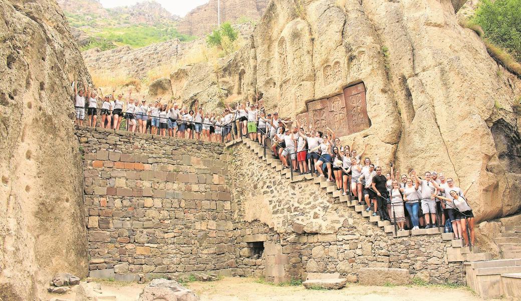 Die 65 Altstätter Musiker lernten auch das Land Armenien kennen.