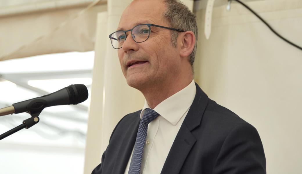 Landammann Daniel Fässler lobte den Bezirk Oberegg.