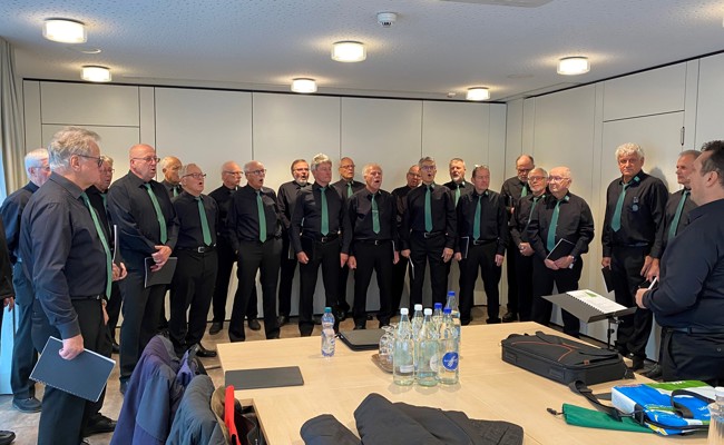 Der Männerchor Au Berneck erfreute die Bewohnenden