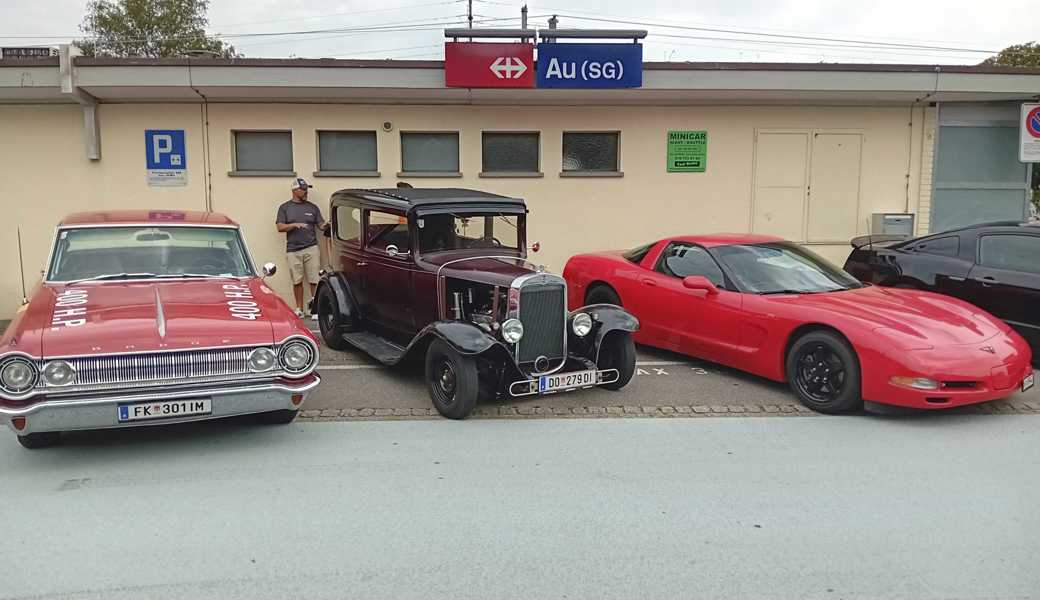 «American Drem Cars» versammelten sich in Au. Bild: Elio Crestani