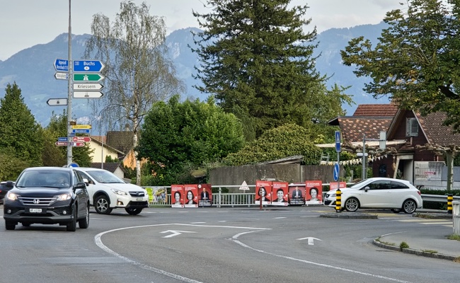 Im Plakatwald: Für die Köpfe an der Strasse gibt es klare Regeln