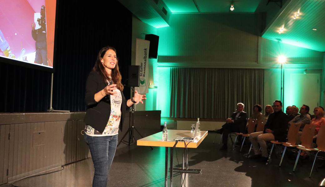 Dominique Gisin trat im Hotel Sonne auf. 