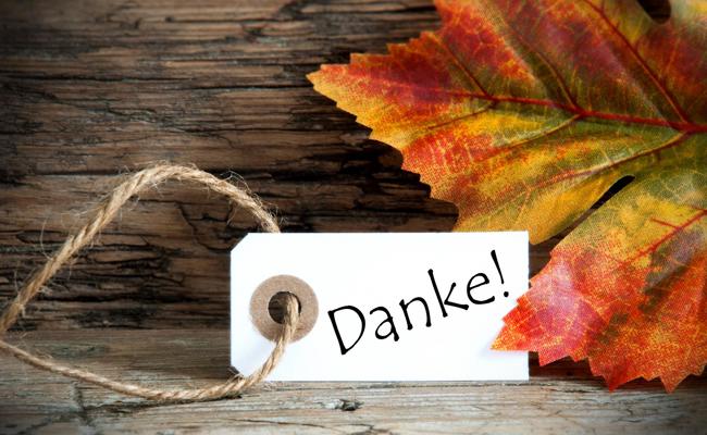 Stichwort: Bescheidener Dank
