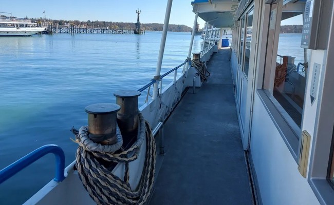 Schifffahrt auf dem Bodensee startet in die Saison – zu niedriger Wasserstand nur in Rheineck