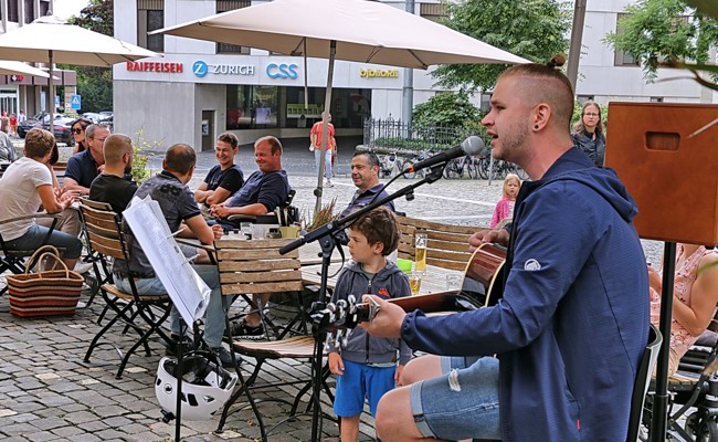 Fabian von Siebenthal hatte seinen ersten Soloauftritt an der Städtli Stubete
