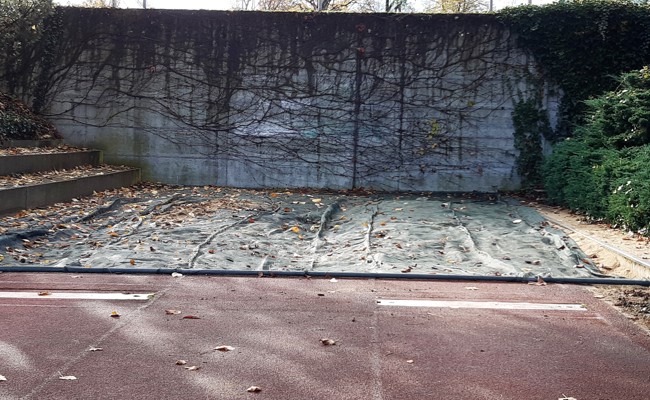 Auf der Gesa-Weitsprunganlage soll die Mauer nicht mehr im Weg stehen