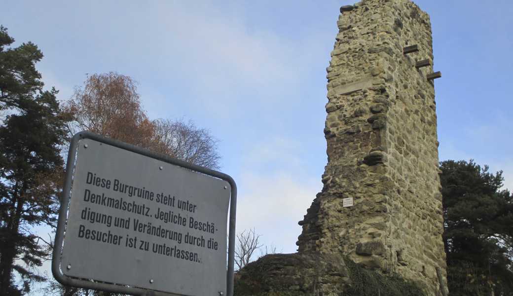 Die unter Denkmalschutz stehende Burgruine wurde für rund 3 0 000 Franken saniert. 