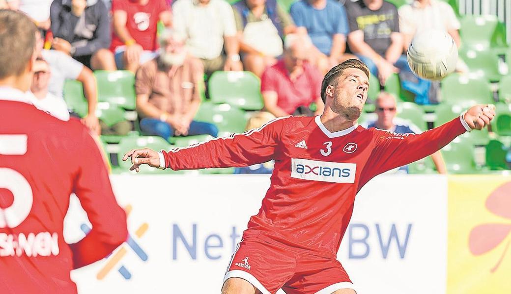 Bundesliga-Legionär Raphael Schlattinger (Ex-Diepoldsau) konnte gegen Deutschland auch nicht reüssieren. 