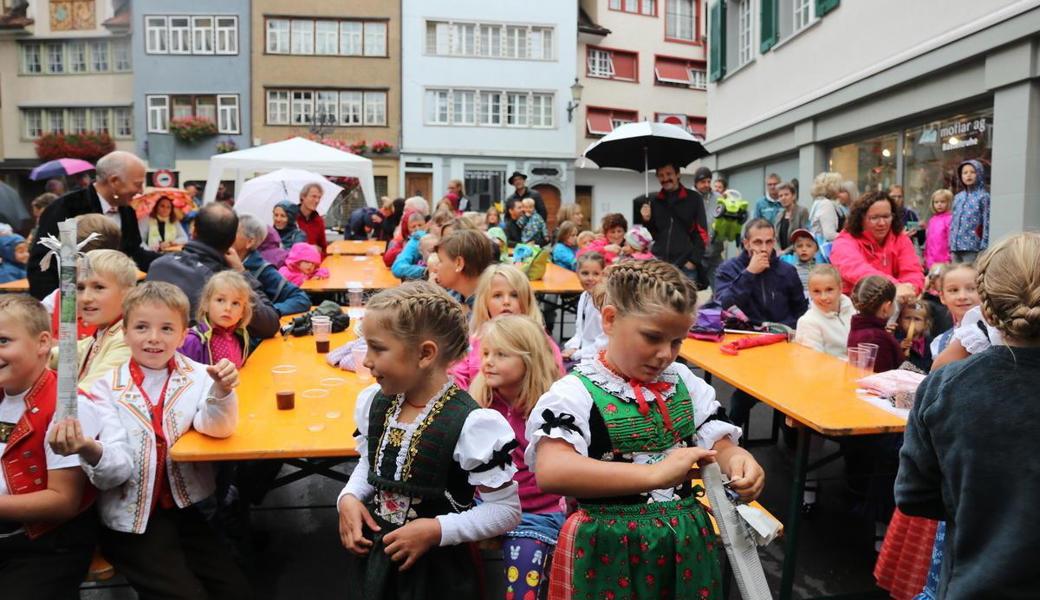 Feststimmung am Altstätter Städtlifest 2018 - damals selbst im Regenwetter.