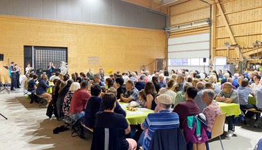 Feldgottesdienst und ein Astronautentrainer