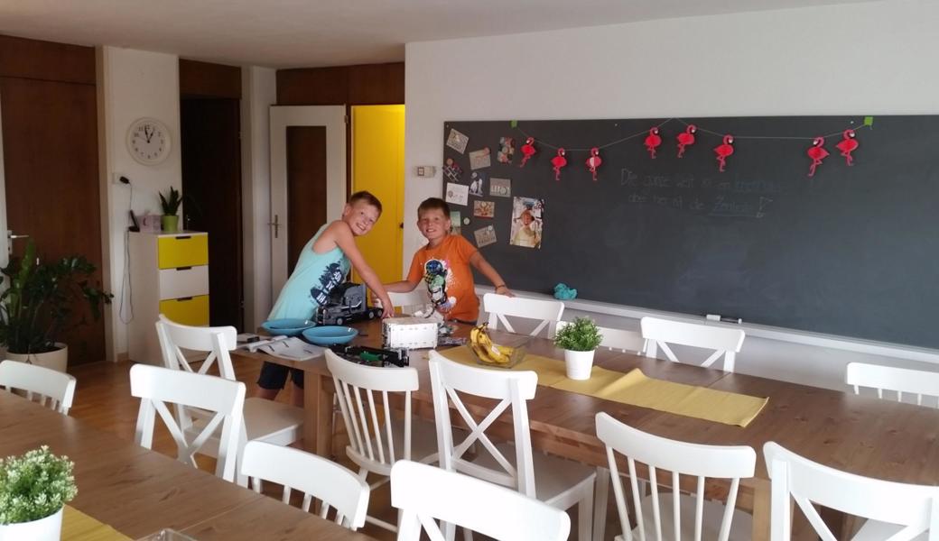 Schülerhort und Mittagstisch sind neu in der renovierten Hausabwartwohnung bei den Sportanlagen Riet.