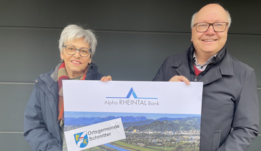 Irma Looser, Leiterin Palliative Care Forum Rheintal und Bruno Spirig, Präsident Ortsgemeinde Schmitter 