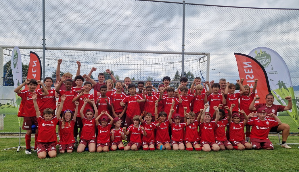 Gruppenfoto Swisscom Football Camp Widnau 2025