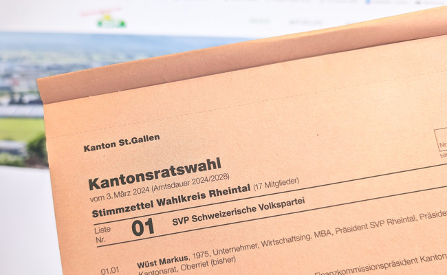 Kantonsratswahlen 2024: Liste Nr. 1 - Die Schweizerische Volkspartei (SVP)