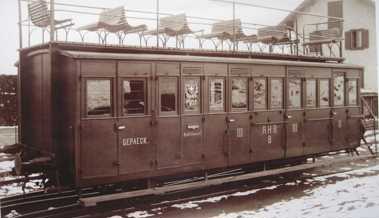 Henry Dunant kam im stolzen Doppelstöcker der Bergbahn in Heiden an