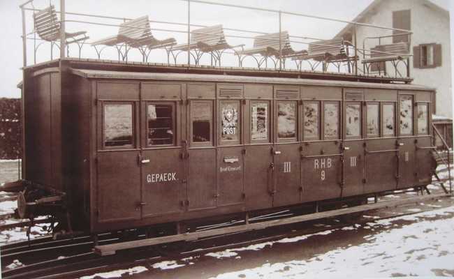 Henry Dunant kam im stolzen Doppelstöcker der Bergbahn in Heiden an