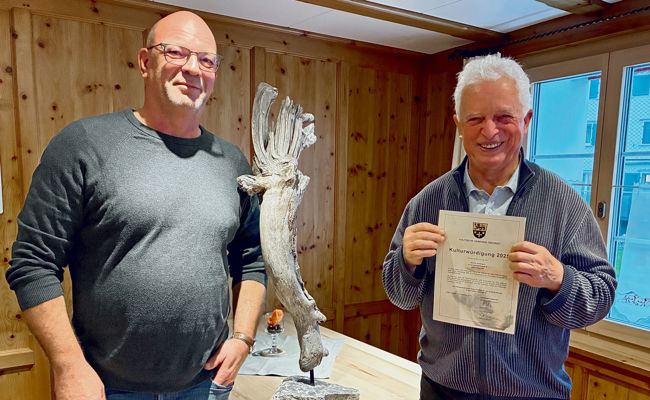 Alfons Ammann erhält für sein jahrzehntelanges Engagement den Kulturpreis Oberriet