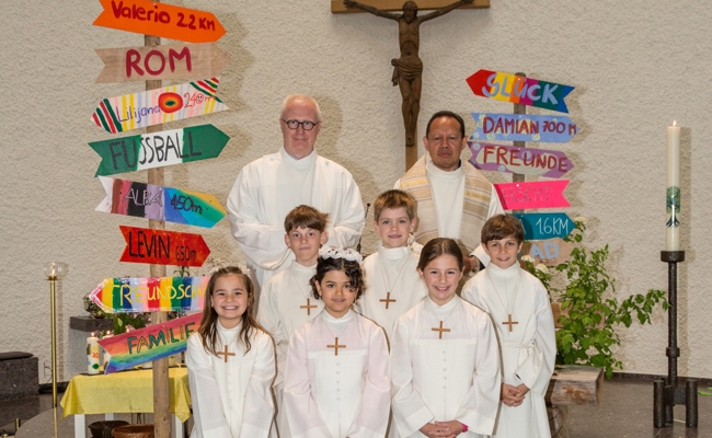 Erstkommunion: Mit Jesus auf dem Weg
