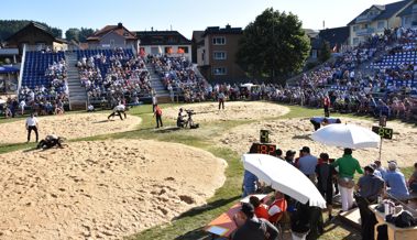 Sonniger Auftakt mit offensiven Schwingern am Kantonalschwingfest  in Oberegg