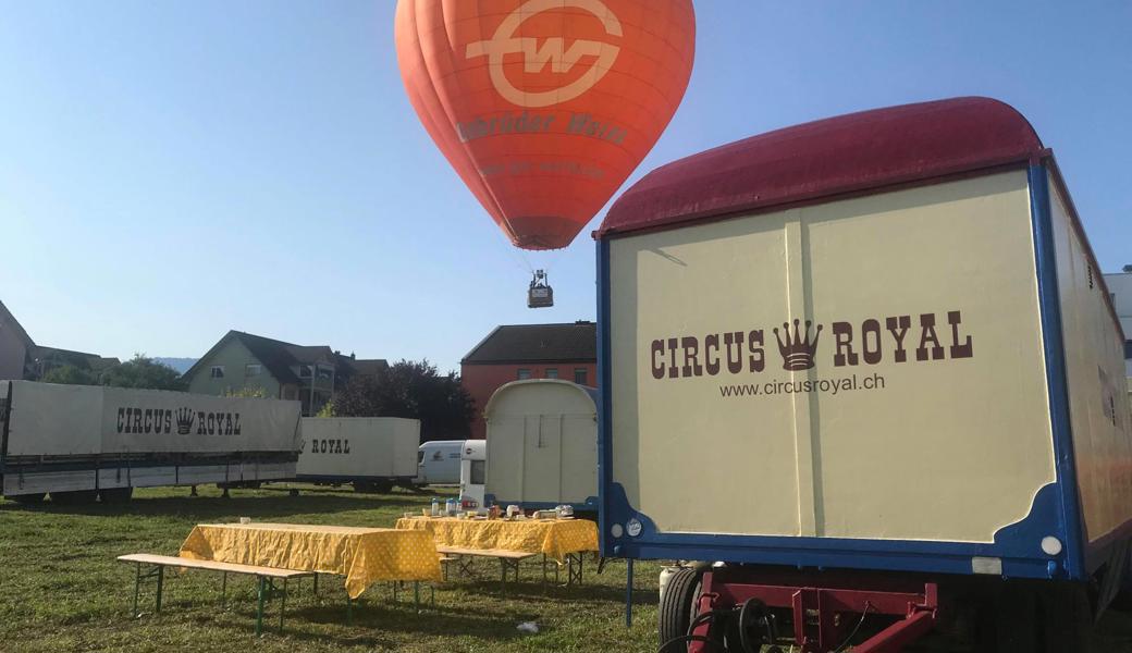 Der Ballon im Anflug