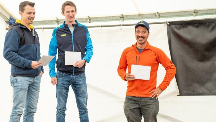 Rhymen 2024 (v.l.): Die zeitgleichen Patrick Kobler und Stefan Althaus siegen vor Sandro Göldi. Rhymen 2024 (v.l.): Die zeitgleichen Patrick Kobler und Stefan Althaus siegen vor Sandro Göldi.