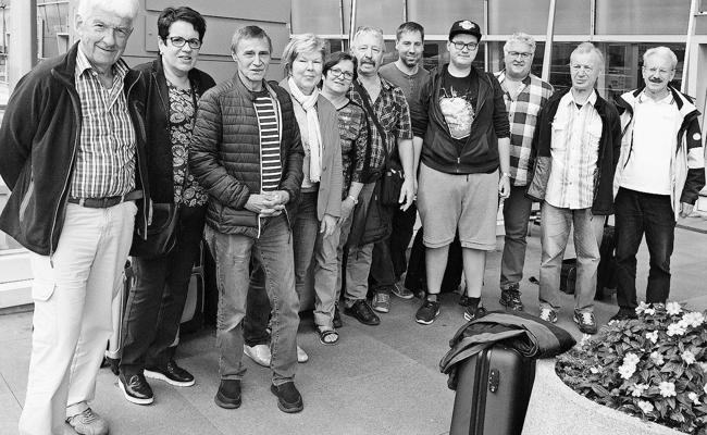 Läufergruppe erkundete Warschau