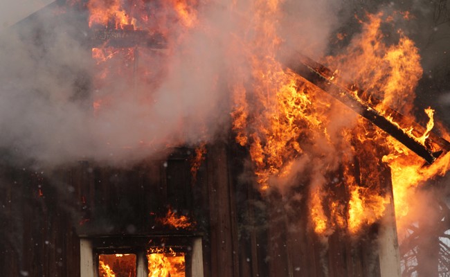 In Gaissau ist ein leerstehendes Haus in Brand geraten