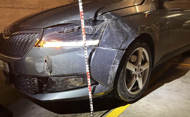 Rentner fährt nach Selbstunfall nach Hause, ohne sich zu melden