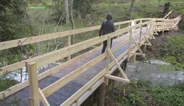 Eine neue Brücke im Vorderland – sie dient aber nur dem Langsamverkehr