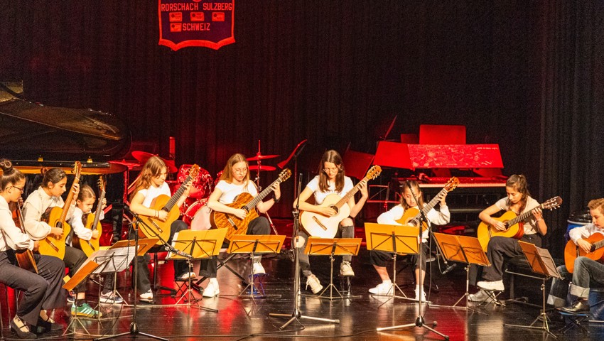 Das Ensemble Flying Notes beim Preisträgerkonzert.