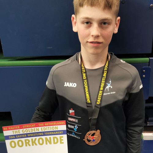 Lio Rüegg gewann in der starken Kategorie bis 35kg Bronze. Lio Rüegg gewann in der starken Kategorie bis 35kg Bronze.