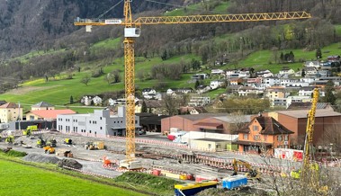 Doppelspurausbau: Die grösste Baustelle ist in Rüthi