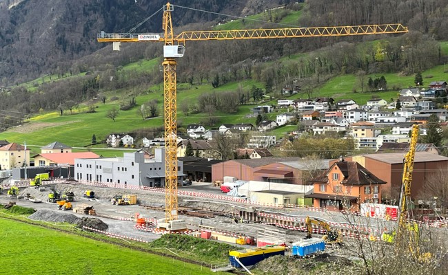 Doppelspurausbau: Die grösste Baustelle ist in Rüthi