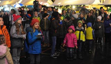 Adventsmarkt mit Lichtkunst beim Schulhaus Bild