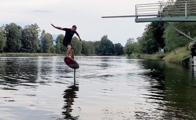 Neuer Surftrend am Baggersee