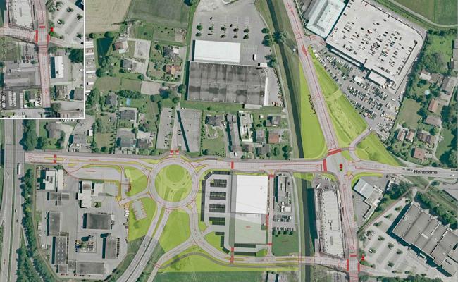 Neue Verkehrslösung für Autobahn-Anschlussstelle Hohenems
