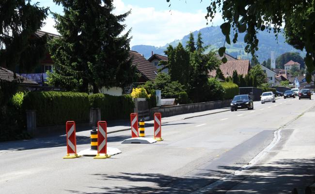 Mittelinsel erhöht Sicherheit