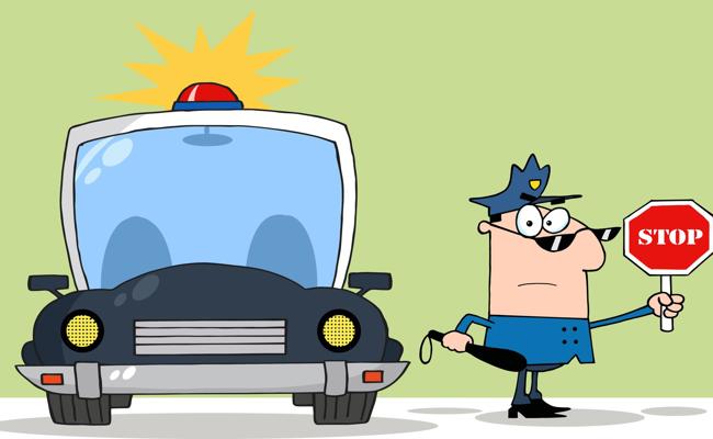 Seitenblick: Polizeikontrolle Nummer drei
