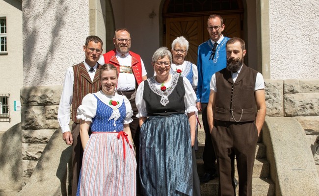 Die St.Gallischen Trachtenvereinigung im Kirchgemeindehaus