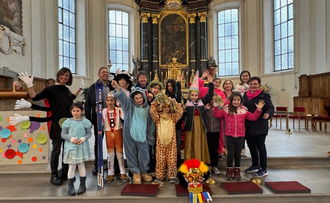 Kinder feierten Fasnacht in der Kirche
