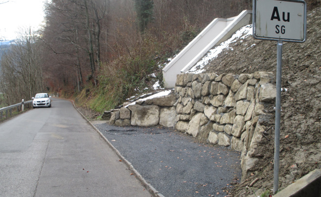 Die Strasse Au-Walzenhausen ist seit einigen Tagen wieder offen