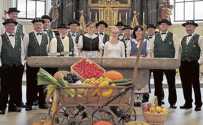 Jodlerklub singt zum Erntedankfest