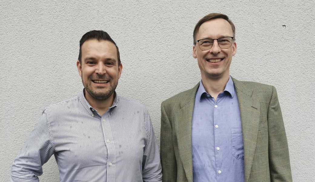Joël Zünd (l.) und Utz Recke kandidieren in Balgach.