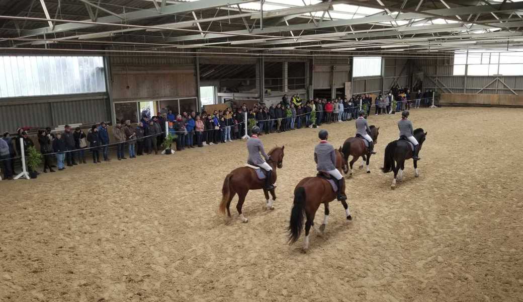 Die eindrückliche Freiberger-Quadrille wurde vom Publikum mit begeistertem Beifall belohnt. 